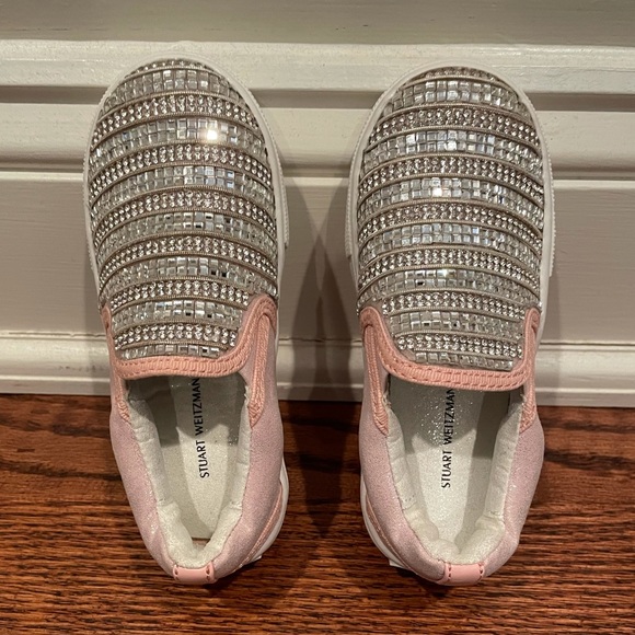 Stuart Weitzman toddler girl slip on sneakers - Picture 2 of 7